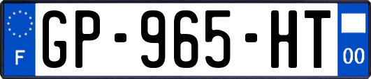 GP-965-HT
