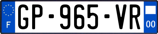 GP-965-VR