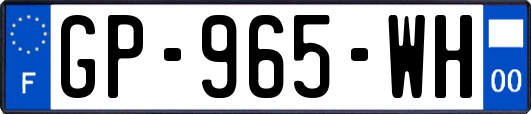 GP-965-WH