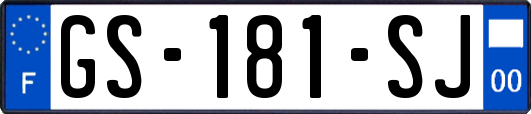 GS-181-SJ