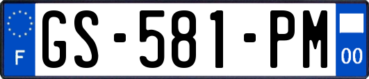 GS-581-PM