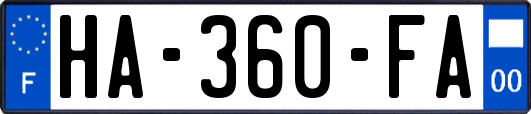 HA-360-FA