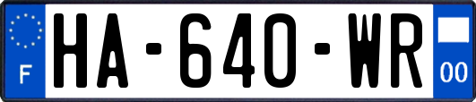 HA-640-WR