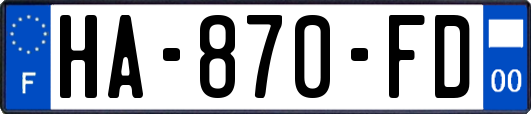 HA-870-FD