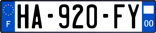 HA-920-FY