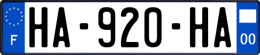 HA-920-HA