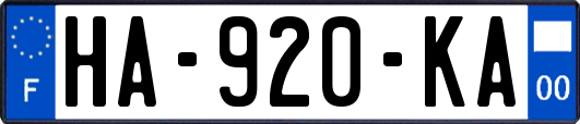 HA-920-KA