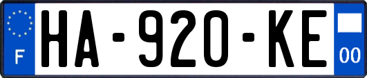 HA-920-KE