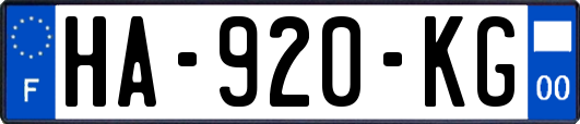 HA-920-KG