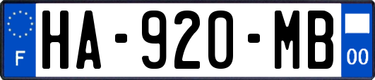HA-920-MB
