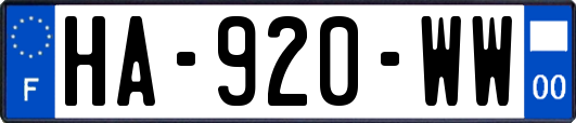 HA-920-WW