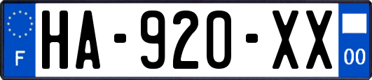 HA-920-XX