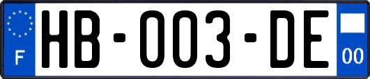 HB-003-DE