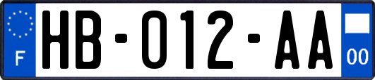 HB-012-AA