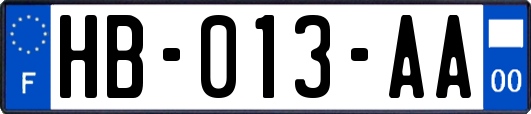 HB-013-AA