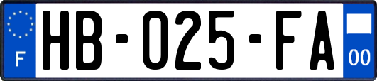 HB-025-FA