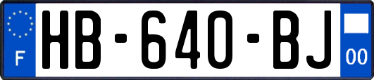 HB-640-BJ