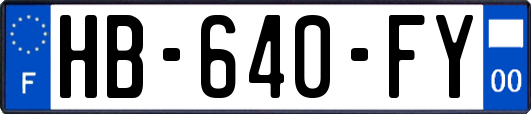 HB-640-FY