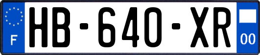 HB-640-XR
