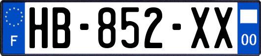 HB-852-XX