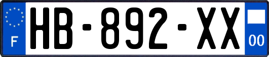 HB-892-XX