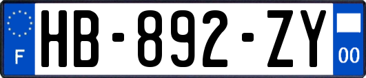 HB-892-ZY