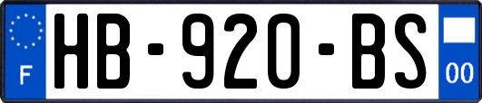 HB-920-BS