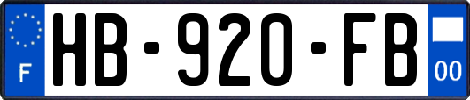 HB-920-FB