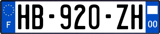 HB-920-ZH