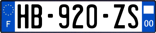 HB-920-ZS