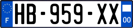HB-959-XX