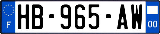 HB-965-AW