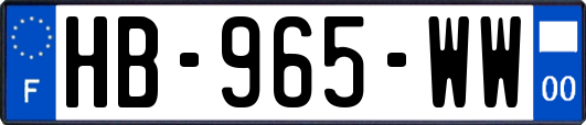 HB-965-WW