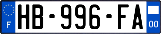 HB-996-FA