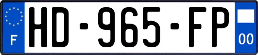 HD-965-FP