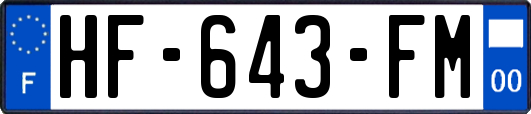 HF-643-FM