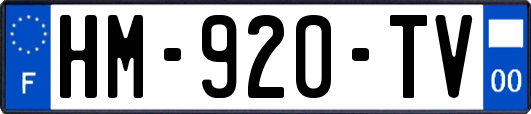 HM-920-TV
