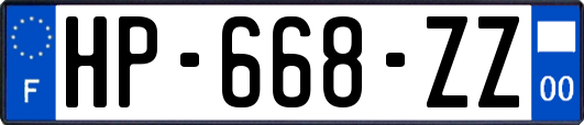 HP-668-ZZ