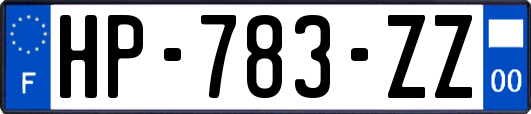 HP-783-ZZ