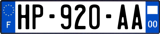 HP-920-AA