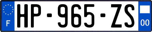 HP-965-ZS