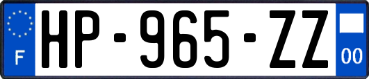 HP-965-ZZ