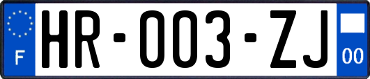 HR-003-ZJ