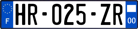HR-025-ZR
