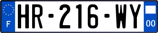 HR-216-WY