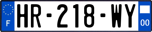 HR-218-WY