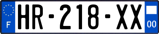 HR-218-XX