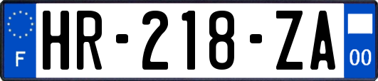HR-218-ZA