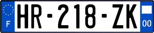 HR-218-ZK