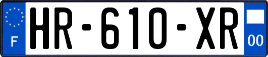 HR-610-XR